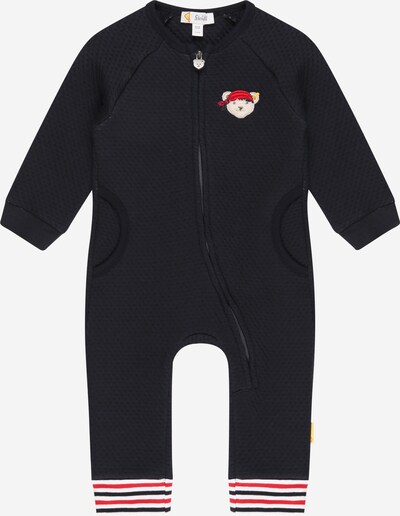 Steiff Collection Dungarees in Navy / Lime / Taupe / Fire red / White, Item view