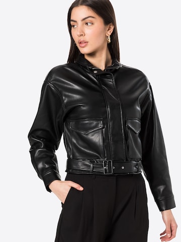 Abercrombie & Fitch Jacke 'MOTO T1 EXT' in Schwarz: predná strana