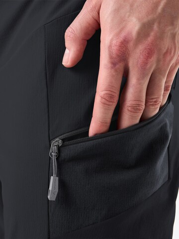 VAUDE Regular Outdoorbroek 'Moab' in Zwart