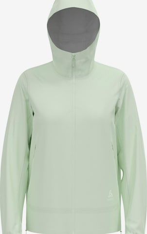 ODLO Sportjas 'ESSENTIAL 2.5L WATERPROOF' in Groen: voorkant