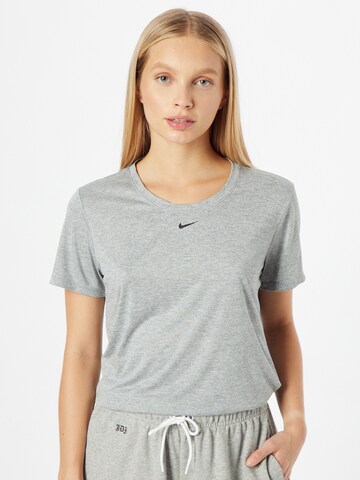 NIKE Functioneel shirt in Grijs: voorkant