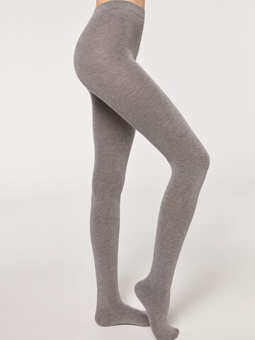 CALZEDONIA Strumpfhose 'thermo' in Grau: Vorderseite