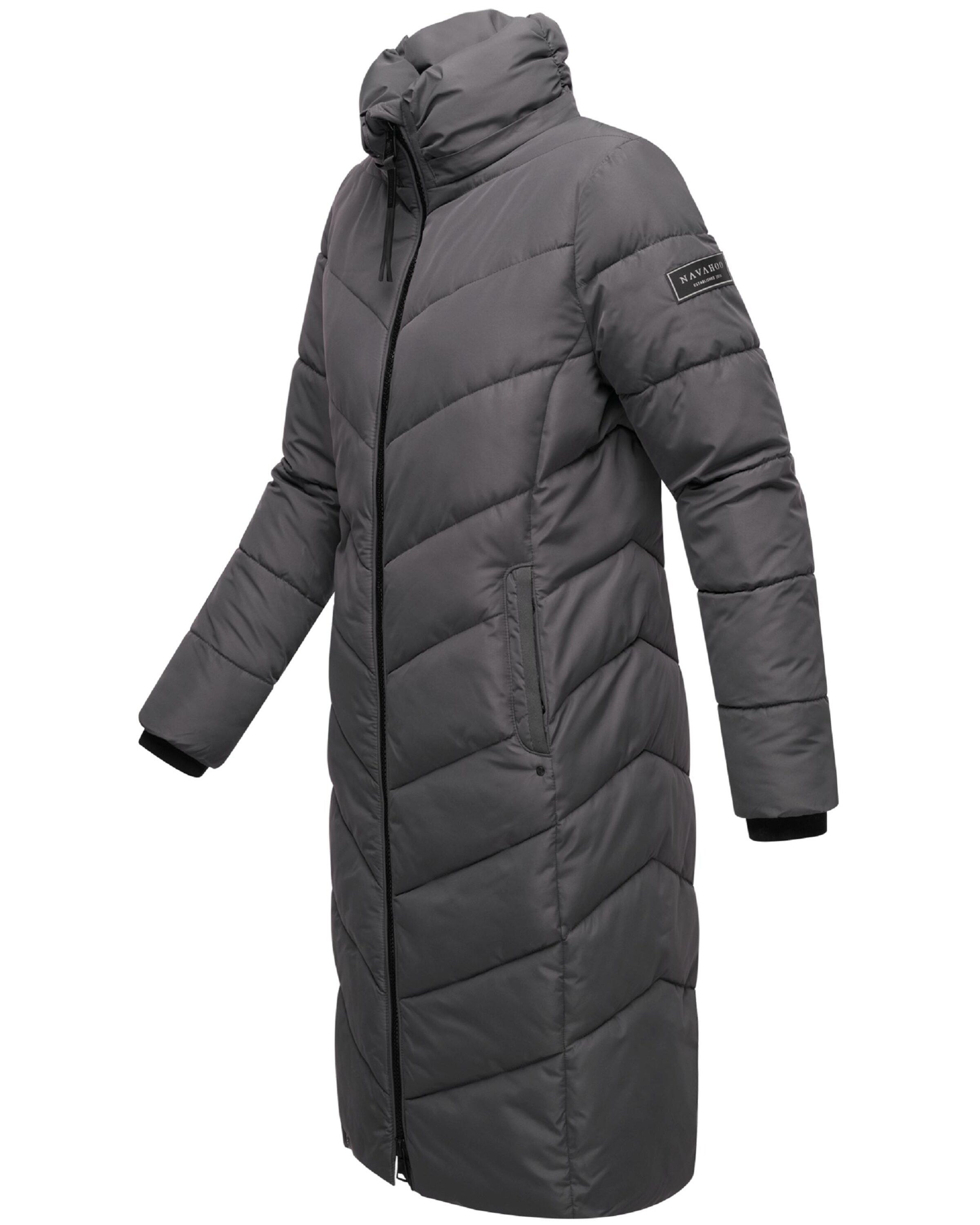 NAVAHOO Χειμερινό παλτό 'Sahnekatzii XIV' σε γκρι
