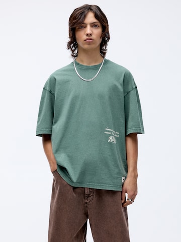 Pull&Bear Shirt in Groen: voorkant