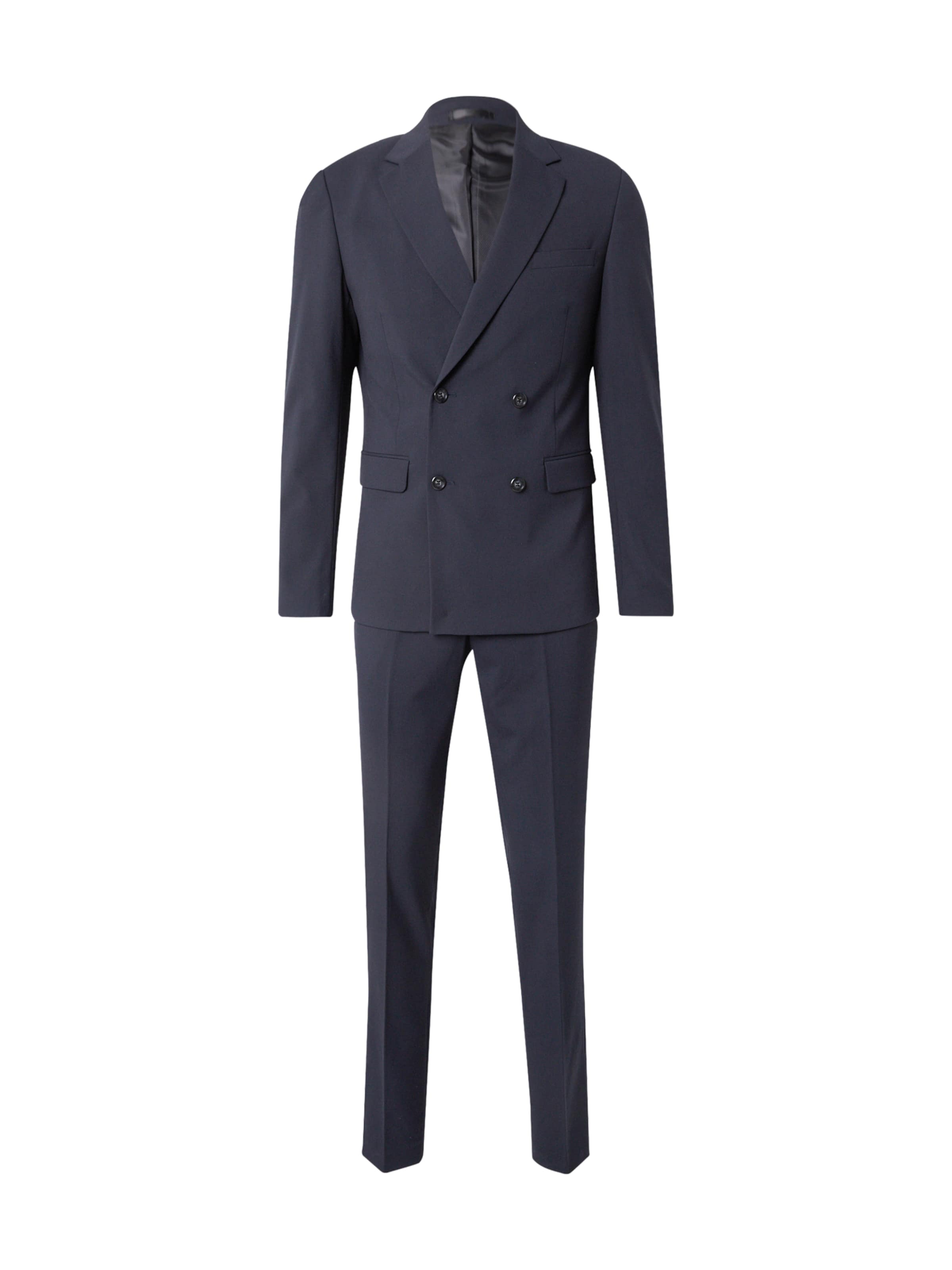 mėlyna Lindbergh Prigludęs Kostiumas: priekis