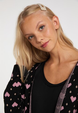 myMo at night Knit Cardigan in Black