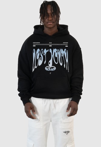 Lost Youth Sweatshirt 'Authentic' i svart: framsida
