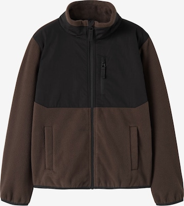 TWO SOON - Chaqueta polar en marrón: frente