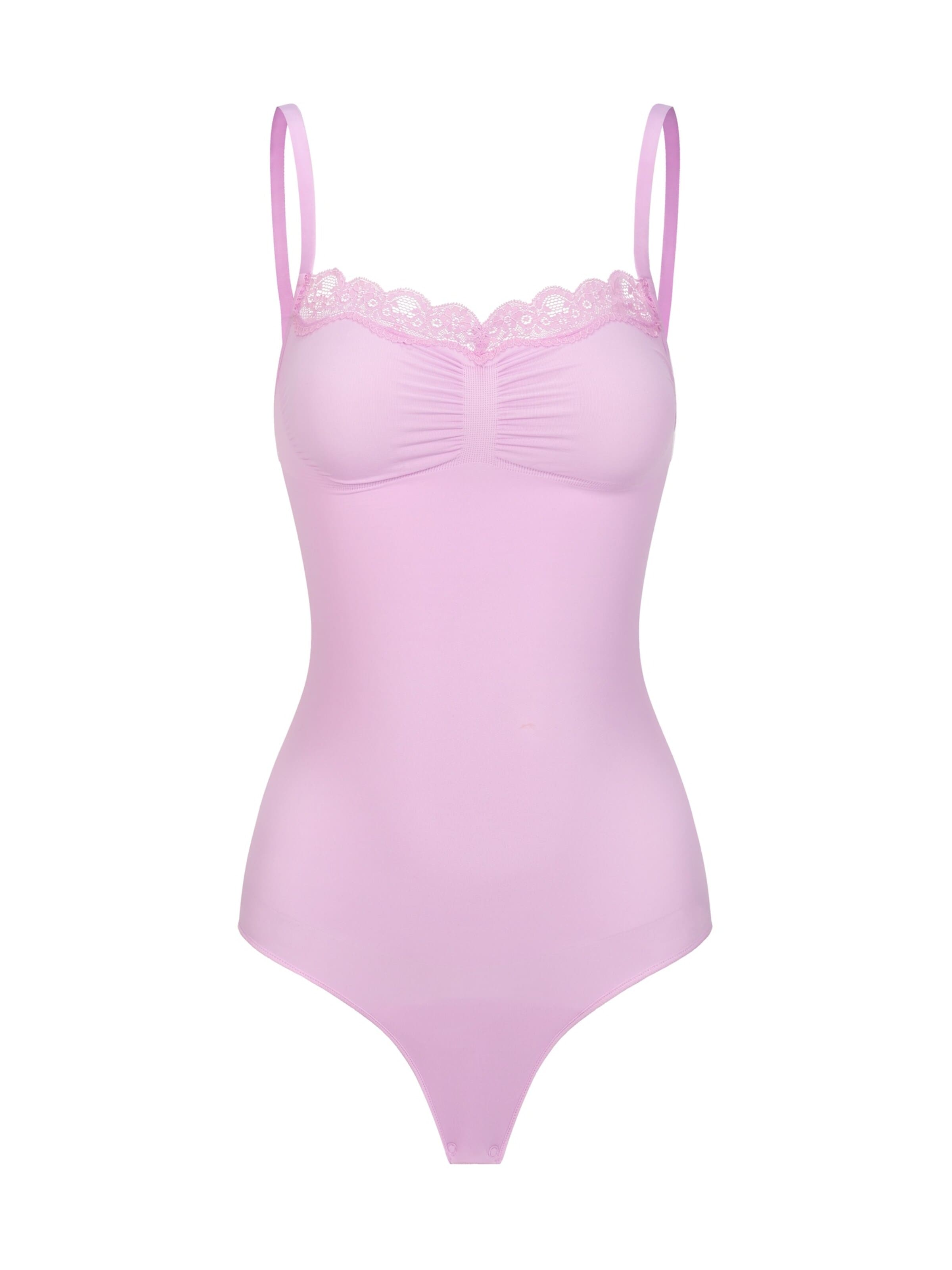 cfab - Body moldeador 'Bodysuit Sculpting Shapewear mit Lace' en lila: frente