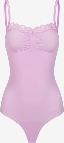 cfab - Body moldeador 'Bodysuit Sculpting Shapewear mit Lace' en lila: frente