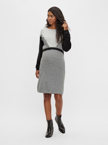 MAMALICIOUS Knitted dress in Grey