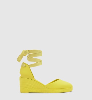 Castañer Espadrill 'Careen' i gul: framsida