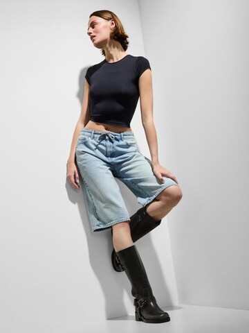 PIECES Wide leg Jeans 'PCSelma' in Blauw