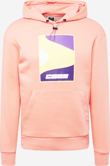 JACK & JONES Sweat-shirt 'FAST' en violet / abricot / orange pastel / blanc, Vue avec produit