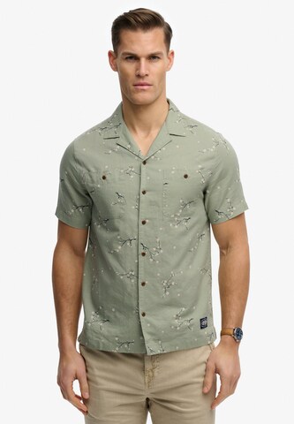 Fit confort Chemise Superdry & Co en vert : devant