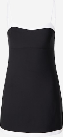 juoda Abercrombie & Fitch Sportinė suknelė 'SCULPTLUX SWEETHEART': priekis