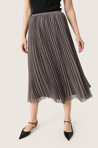 SOAKED IN LUXURY Nederdel 'Evelina' i grå: forside