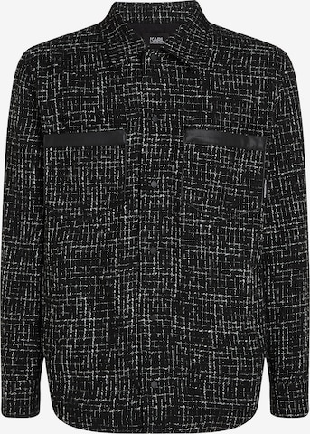 Karl Lagerfeld - Chaqueta de entretiempo en negro: frente