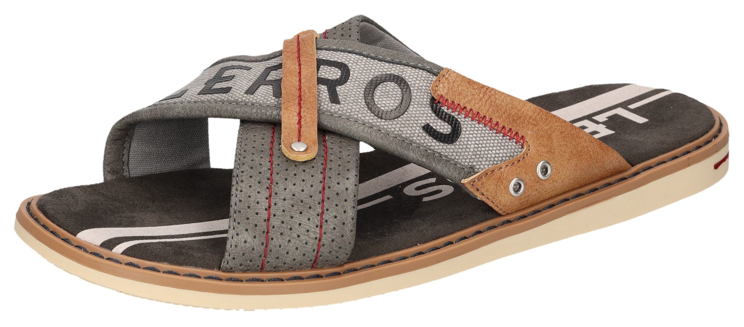 LERROS Pantolette in braun / grau / schwarz, Produktansicht