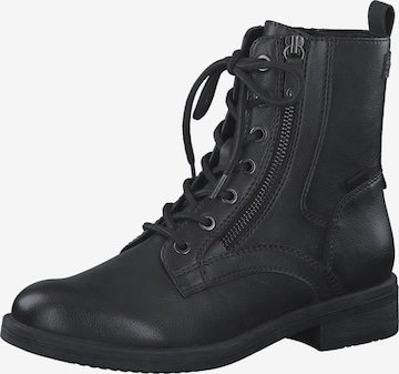 TAMARIS Lace-Up Ankle Boots in Black: front