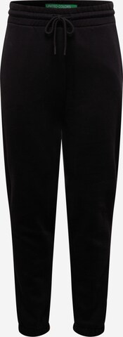 UNITED COLORS OF BENETTON Tapered Broek in Zwart: voorkant