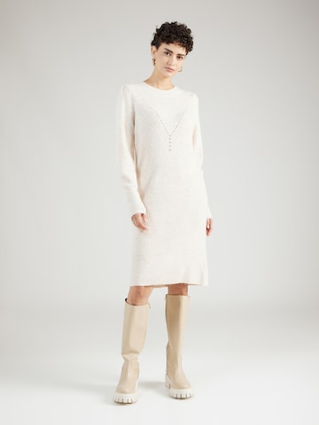 ONLY Knitted dress 'CYRUS' in Beige: front