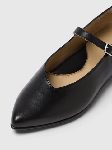 Ballerines à lanières 'SLFWhitney' SELECTED FEMME en noir