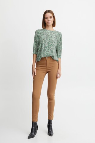 b.young Slimfit Broek 'Elva Dixi' in Bruin