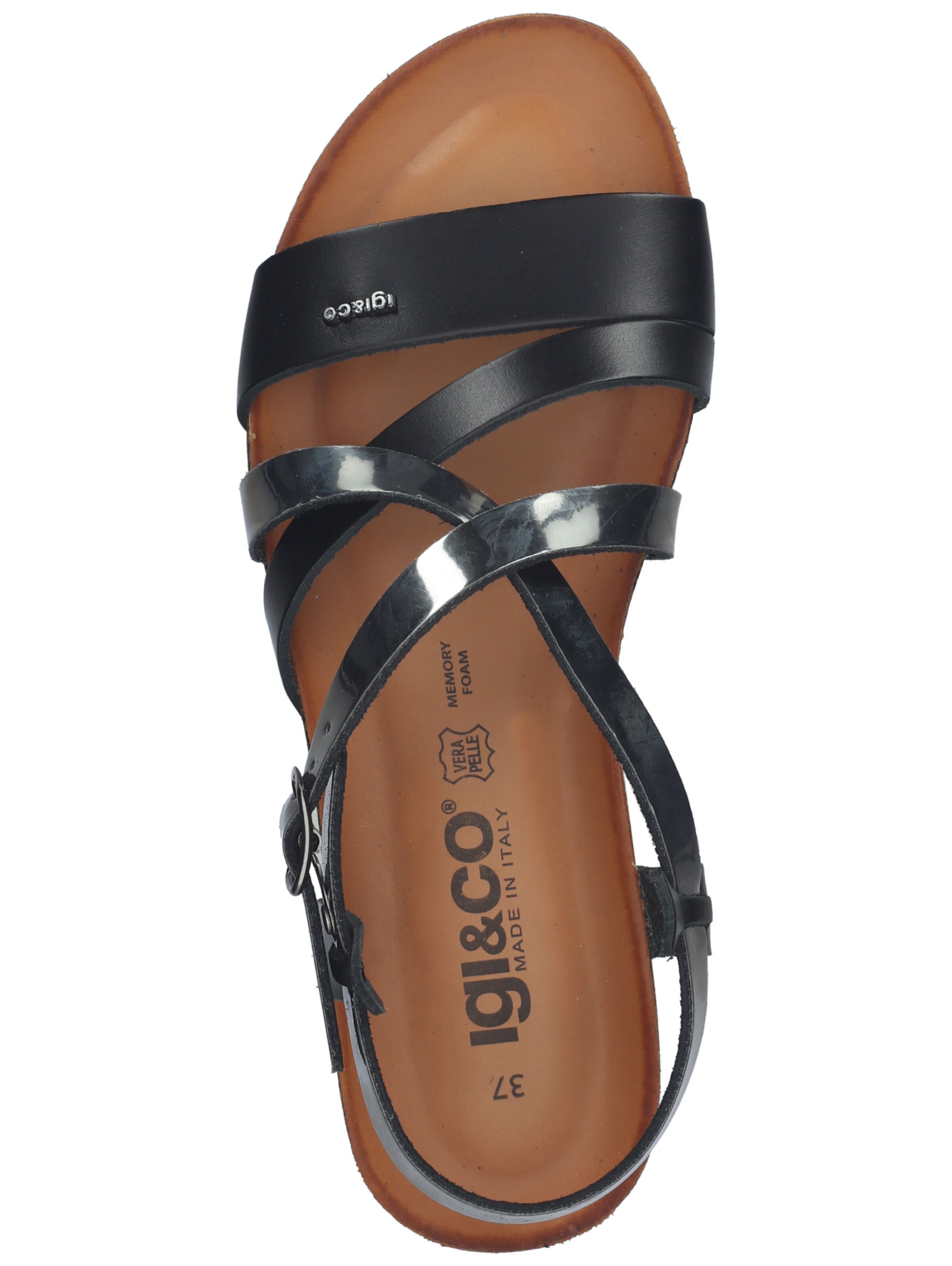 IGI&CO Sandalen met riem in Zwart