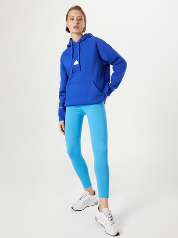 ADIDAS PERFORMANCE Skinny Sportovní kalhoty 'Techfit' – modrá