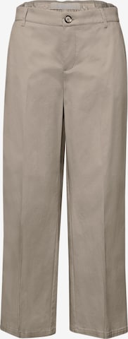 STREET ONE Loose fit Pleated Pants in Grey: front