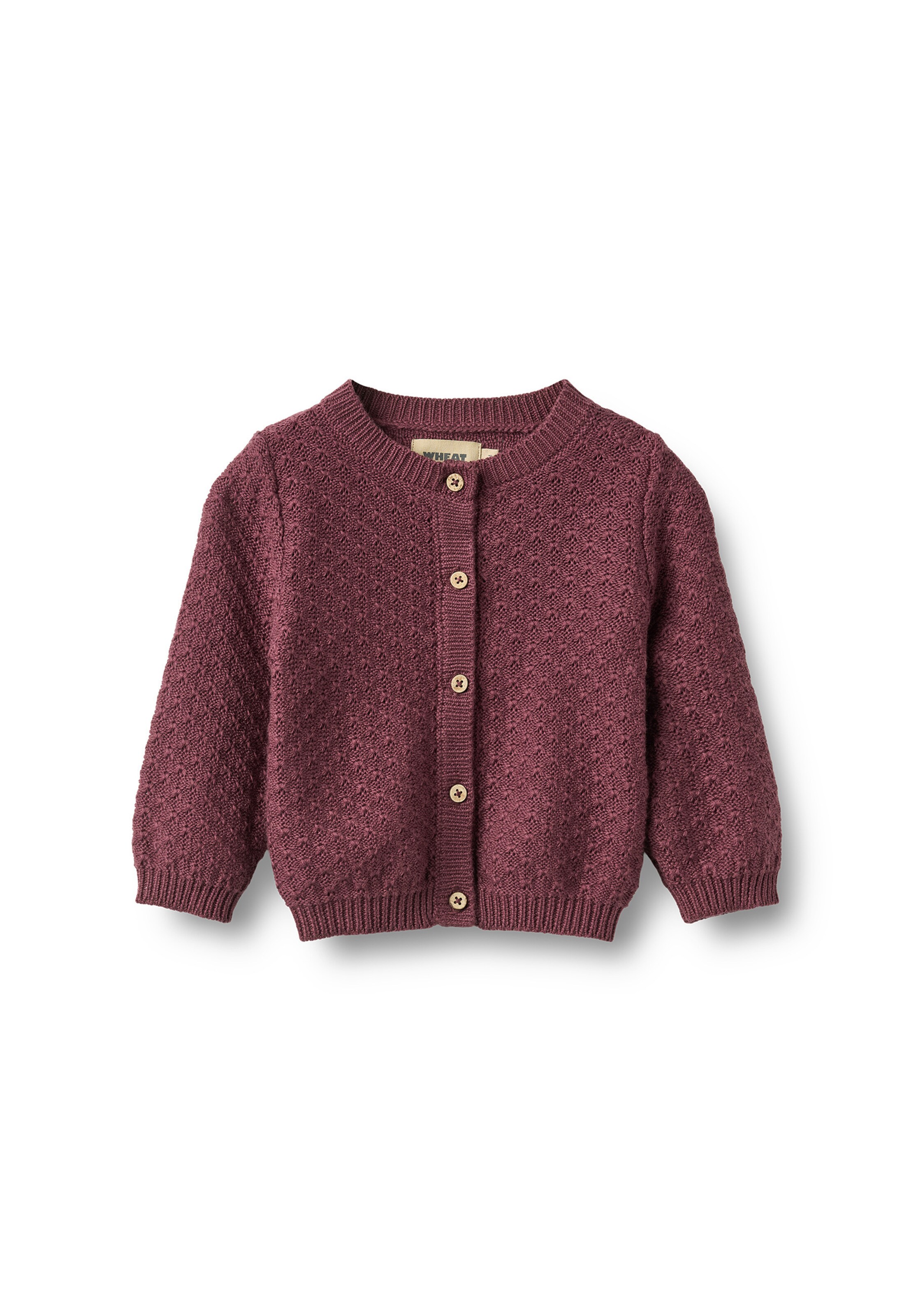 WHEAT Gebreid vest 'Magnella' in Bruin: voorkant
