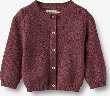 WHEAT Gebreid vest 'Magnella' in Bruin: voorkant