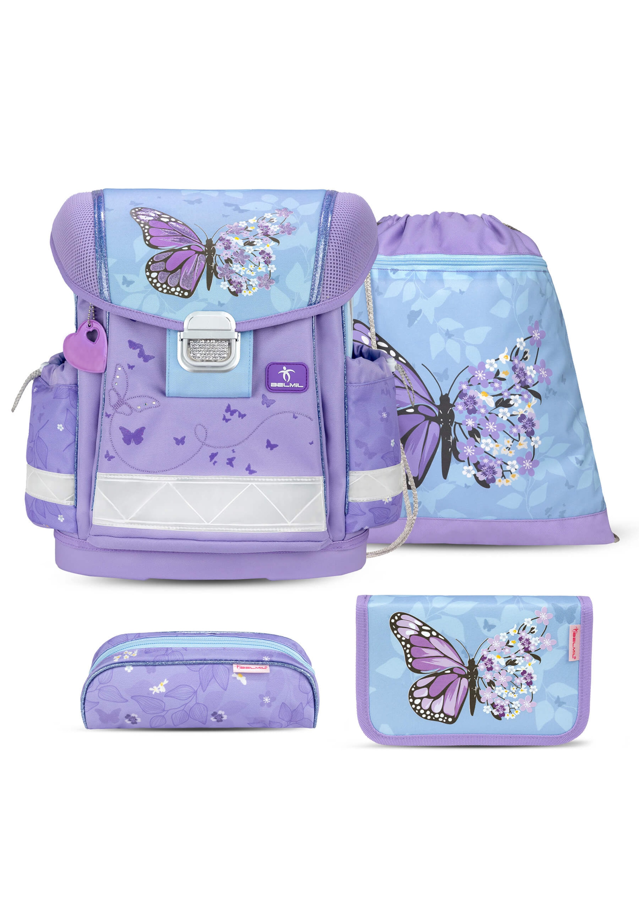 Belmil Backpack in Purple: front