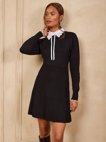 Rochie tricotat de la love & roses pe negru