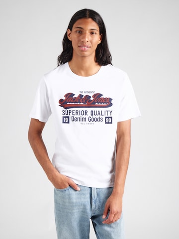 JACK & JONES Tričko – modrá: přední strana