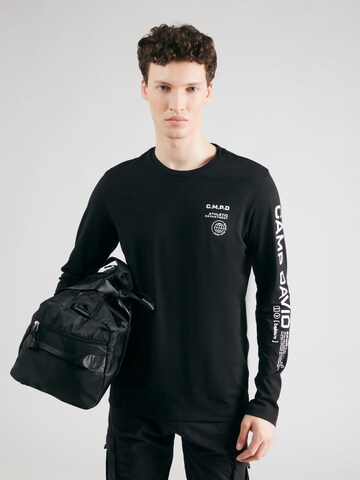 CAMP DAVID Shirt in Schwarz: Vorderseite