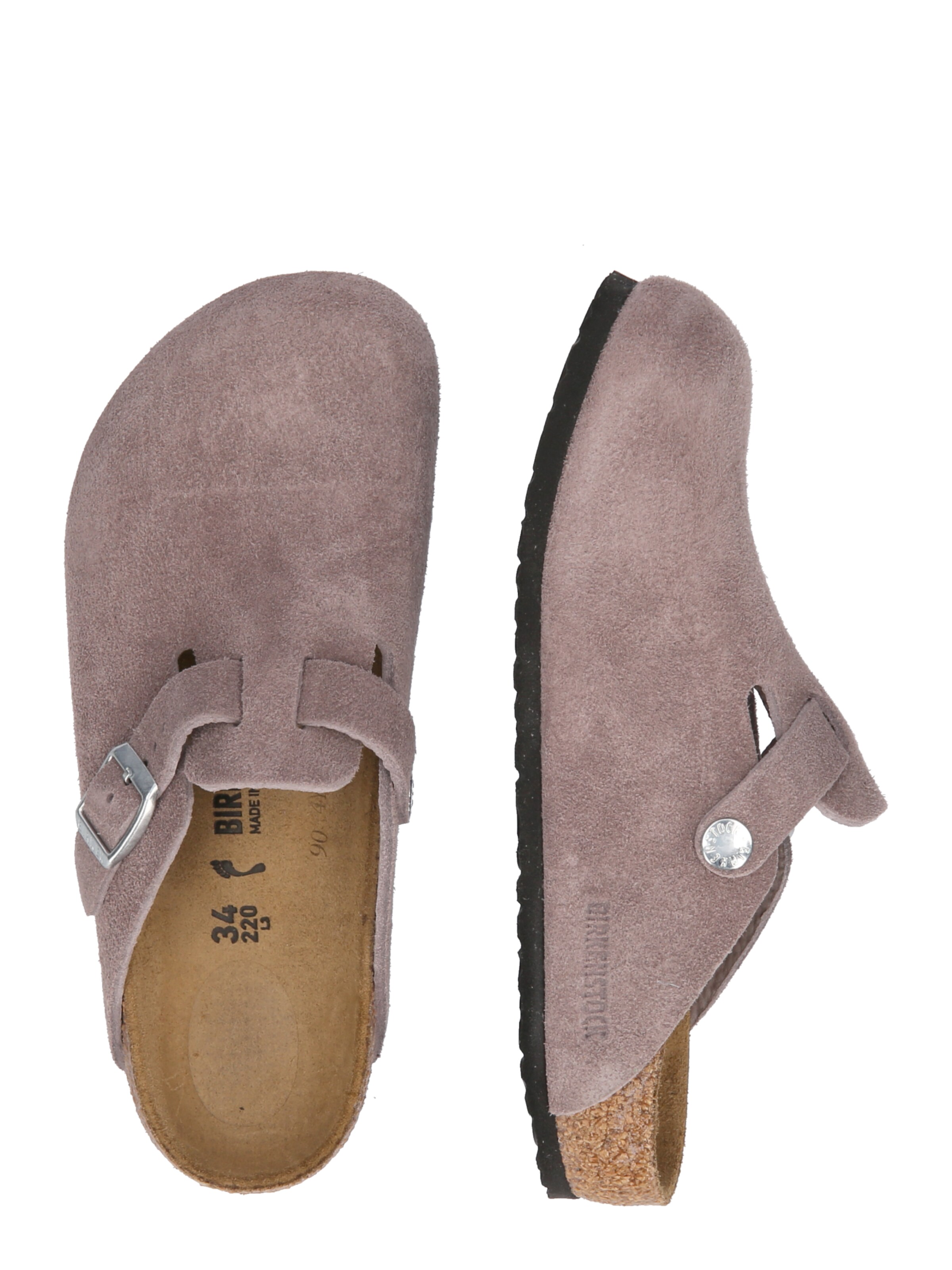 BIRKENSTOCK Открытая обувь 'Boston' в Лиловый