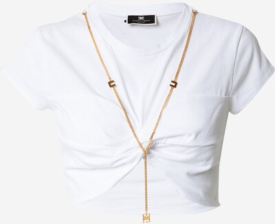 Elisabetta Franchi T-Shirt in gold / weiß, Produktansicht