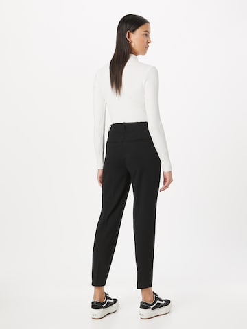 TAIFUN Regular Trousers with creases in Black