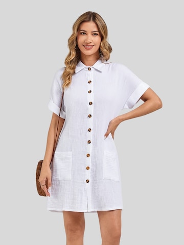 LapaPlus Blousejurk 'Women Dress' in Wit: voorkant