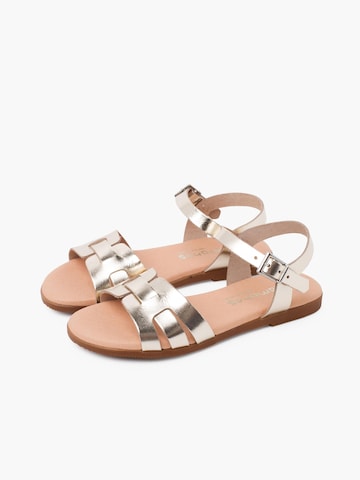 Sandales Pisamonas en or