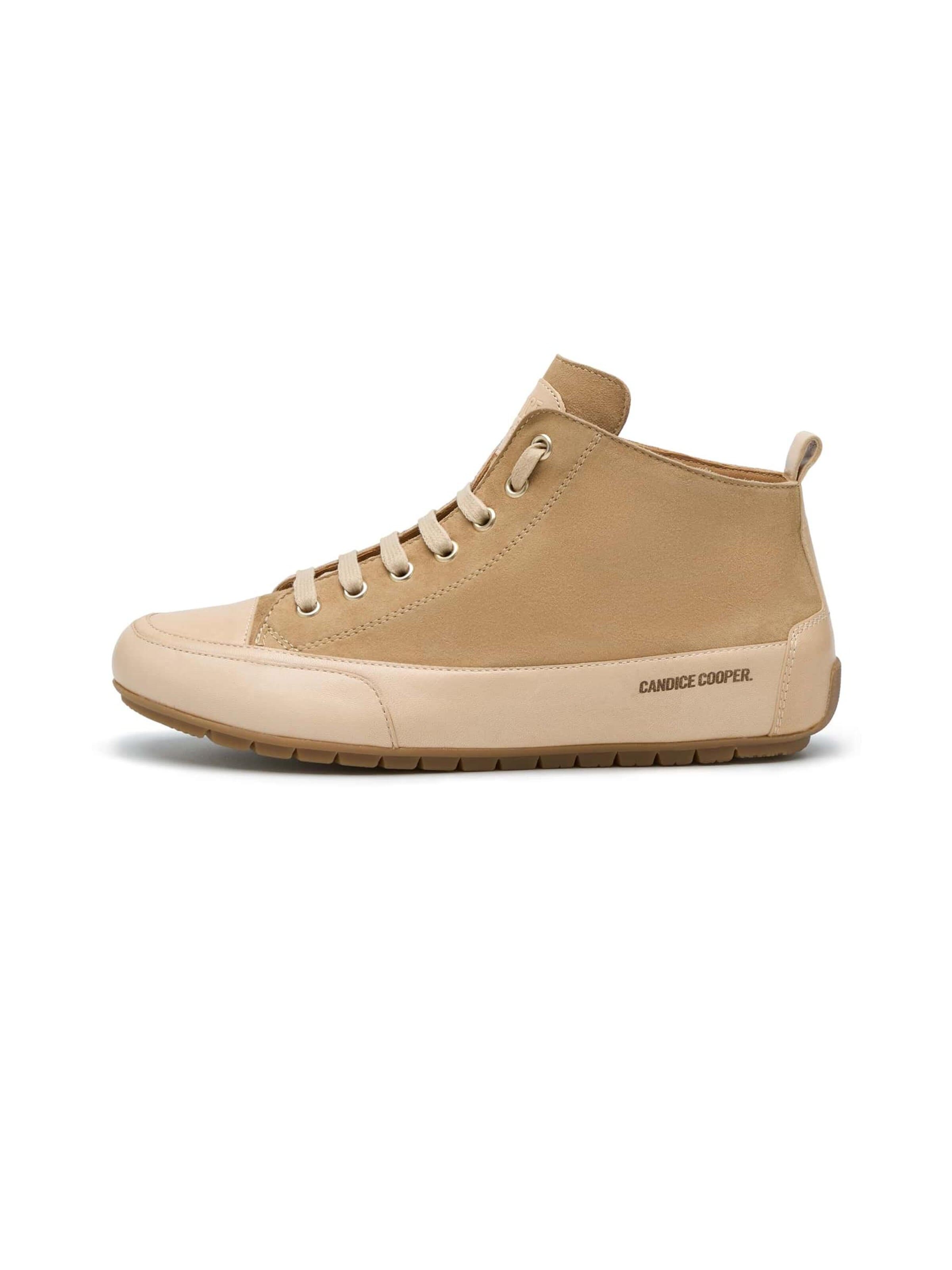Candice Cooper Sneakers hoog 'MID' in Beige: voorkant