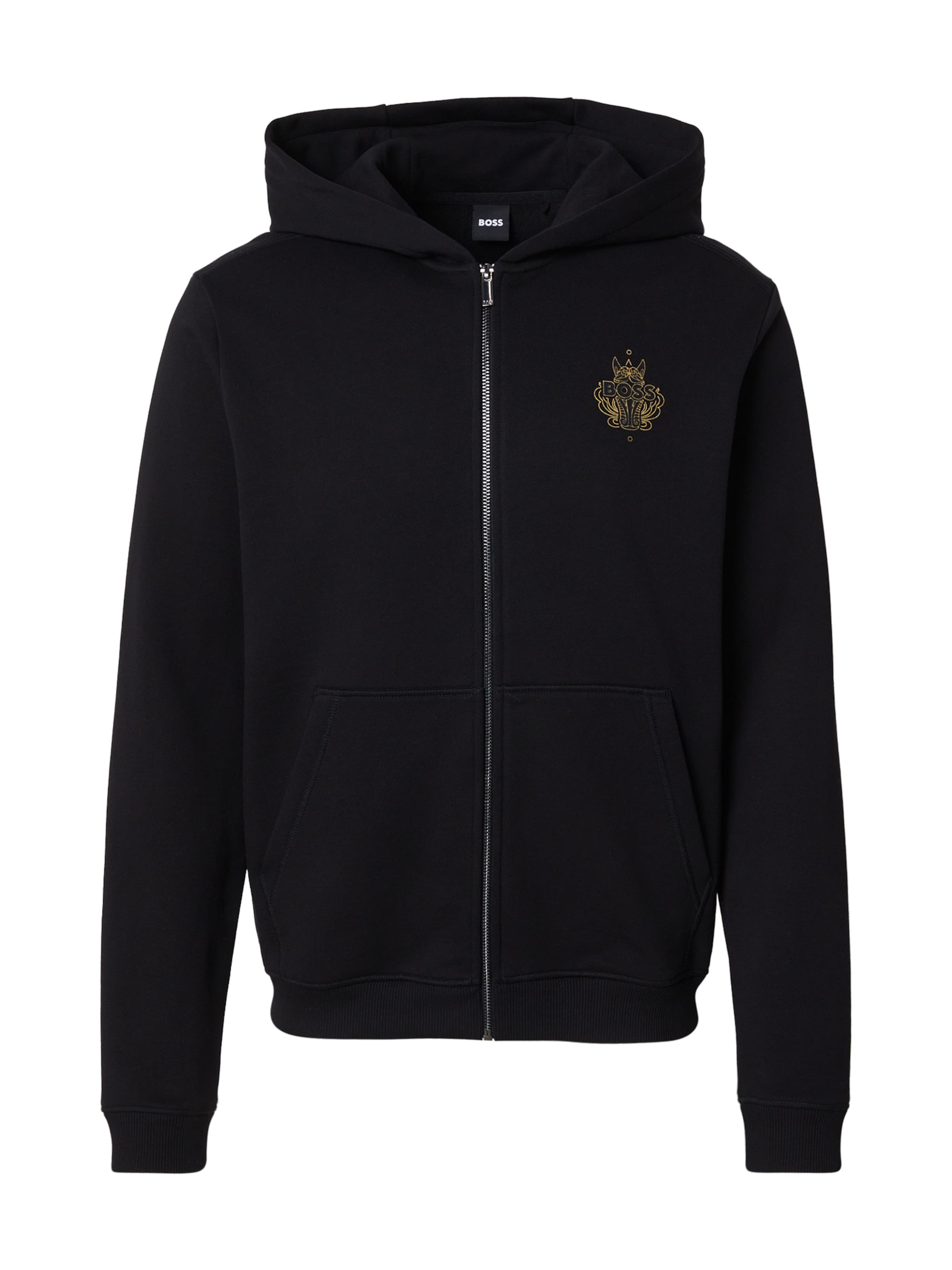 BOSS Кофта на молнии &#x27;Zixi&#x27; в Золотой / Черный, Обзор товара