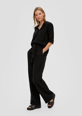 Wide Leg Pantalon s.Oliver en noir