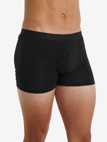 ICEBREAKER Boxershorts in Zwart: voorkant