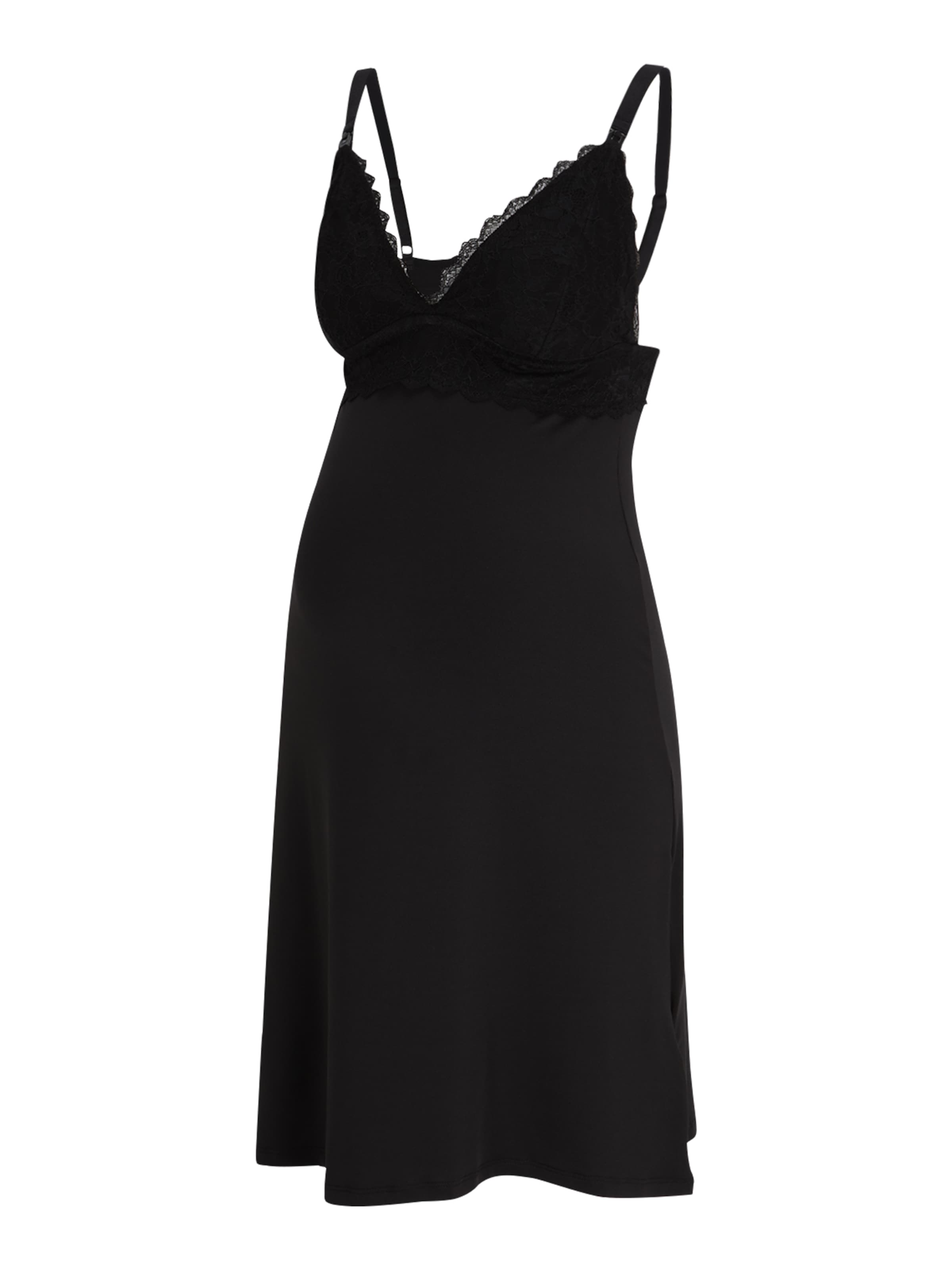 MAMALICIOUS Negližé 'Idsel' - Čierna: predná strana