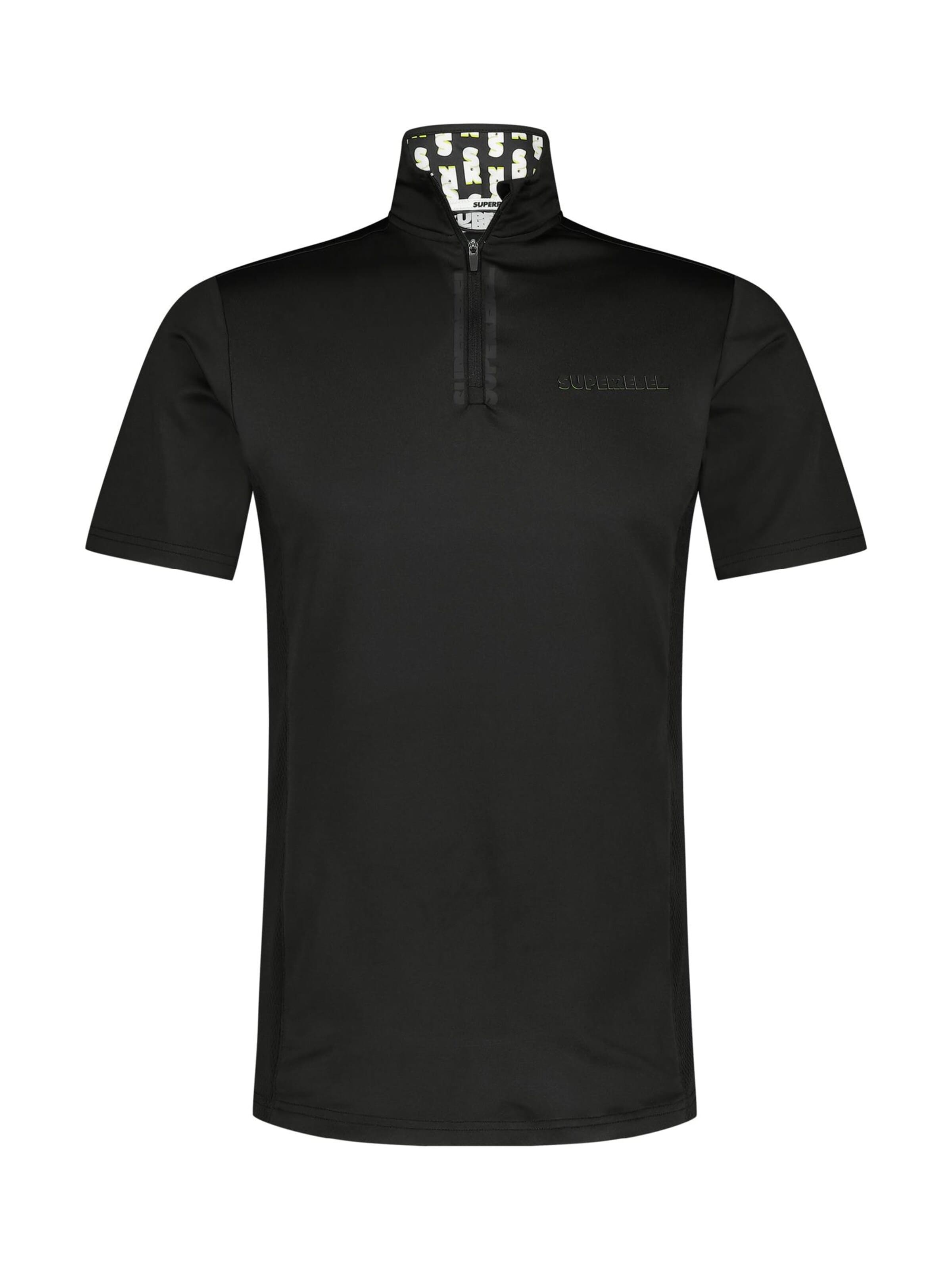 SUPERREBEL® GEAR Performance shirt 'DANIEL' in Black: front