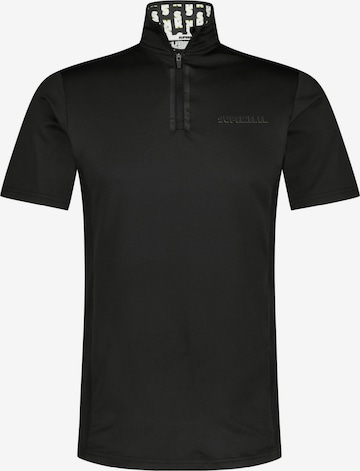 T-Shirt fonctionnel 'DANIEL' SUPERREBEL® GEAR en noir : devant