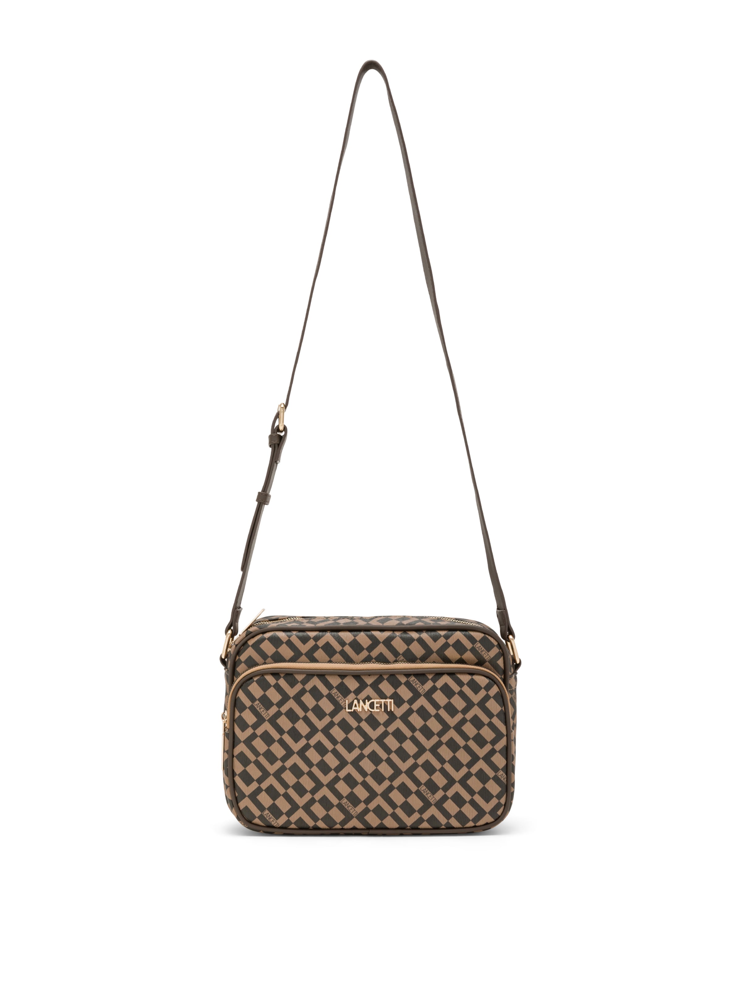 Lancetti Crossbody Bag 'Tokai 2' in Brown: front